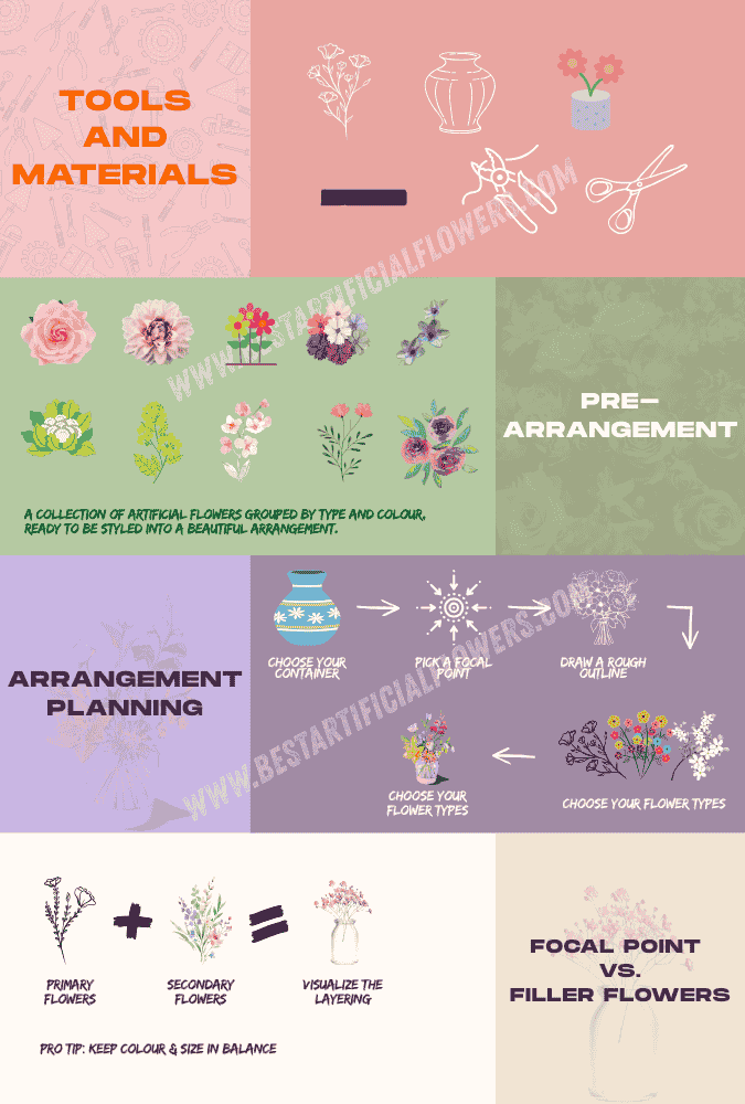 How To Make Floral Arrangements With Artificial Flowers?
